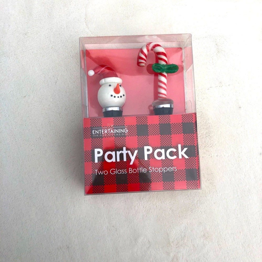Christmas Wine Stoppers Snowman Candy Cane New